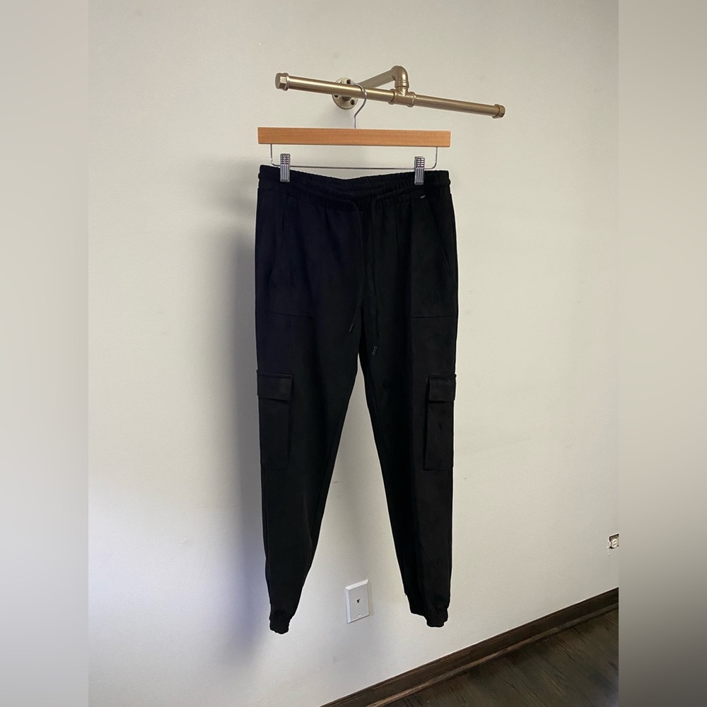 Suede Joggers